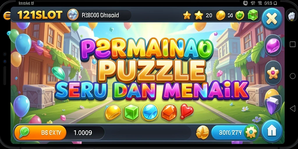 Tangkapan layar menunjukkan gameplay Puzzle menarik dari 1121SLOT.