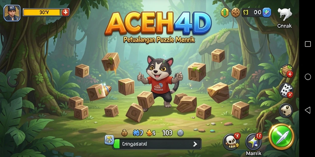 Tampilan gameplay <strong>ACEH4D</strong> dengan berbagai teka-teki yang menantang.
