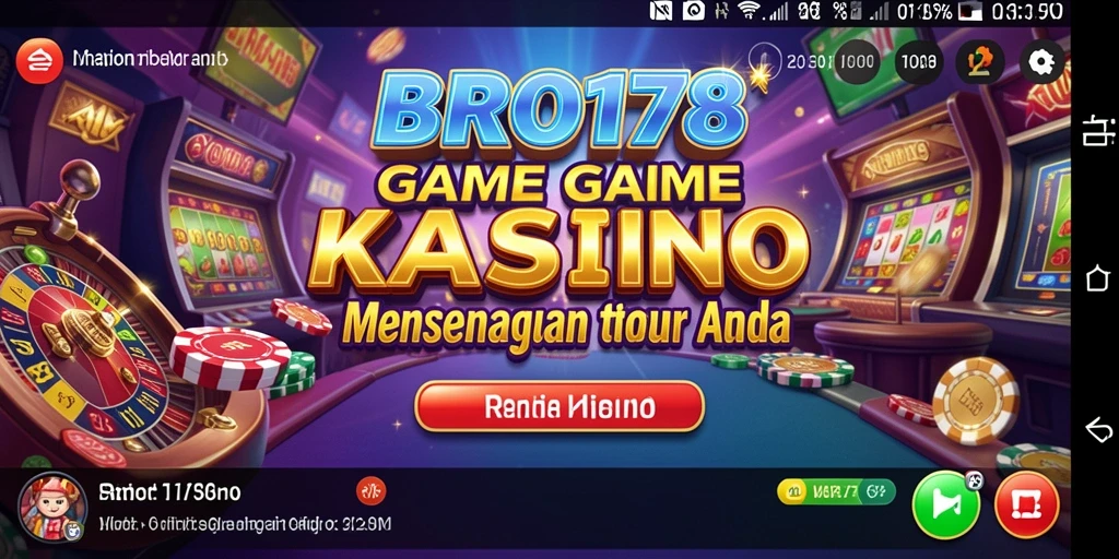 Tampilan gameplay seru dengan suasana kasino yang menegangkan.