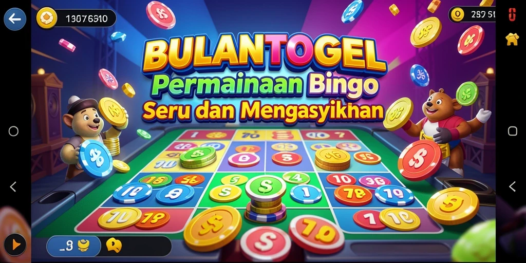 Tampilan gameplay seru dalam aplikasi Bingo BULANTOGEL.