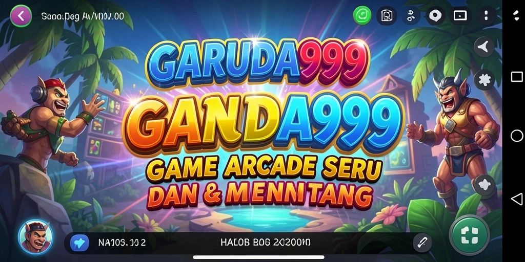 Tampilan gameplay seru dari GARUDA999 dengan tantangan arcade yang mendebarkan.