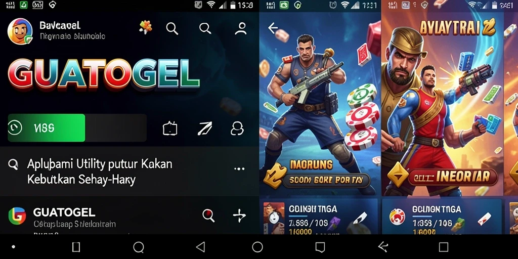 Tampilan aplikasi GUATOGEL yang bersih dan fungsional.