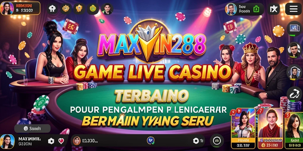 Tampilan permainan Live Casino yang penuh aksi dan interaksi langsung.