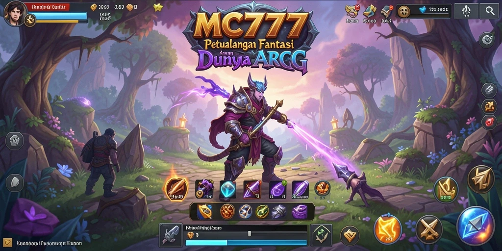 Tampilan gameplay ARPG yang mendebarkan dari MC777.