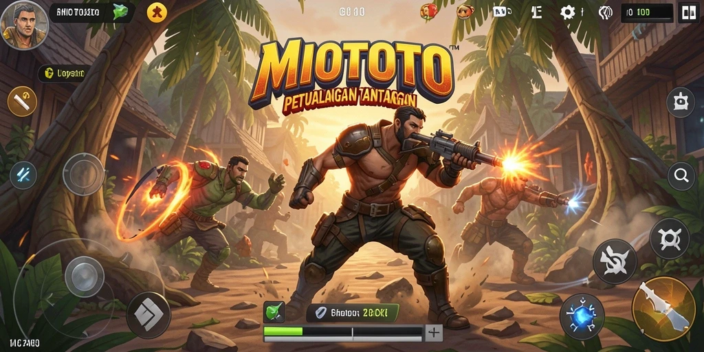 Gameplay seru MIOTOTO dengan aksi yang mendebarkan.