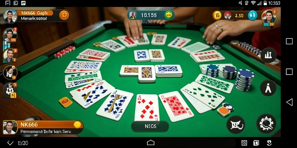 Tampilan gameplay Gaple yang seru dan interaktif.