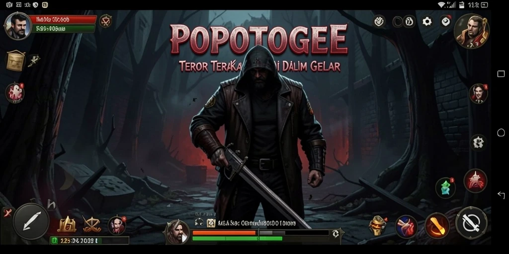 Gameplay POPOTOGEL menegangkan dengan atmosfer horor yang mencekam.