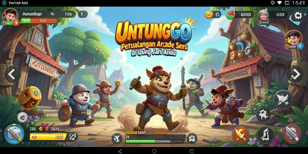 Gameplay seru dan penuh warna di UNTUNGGO.